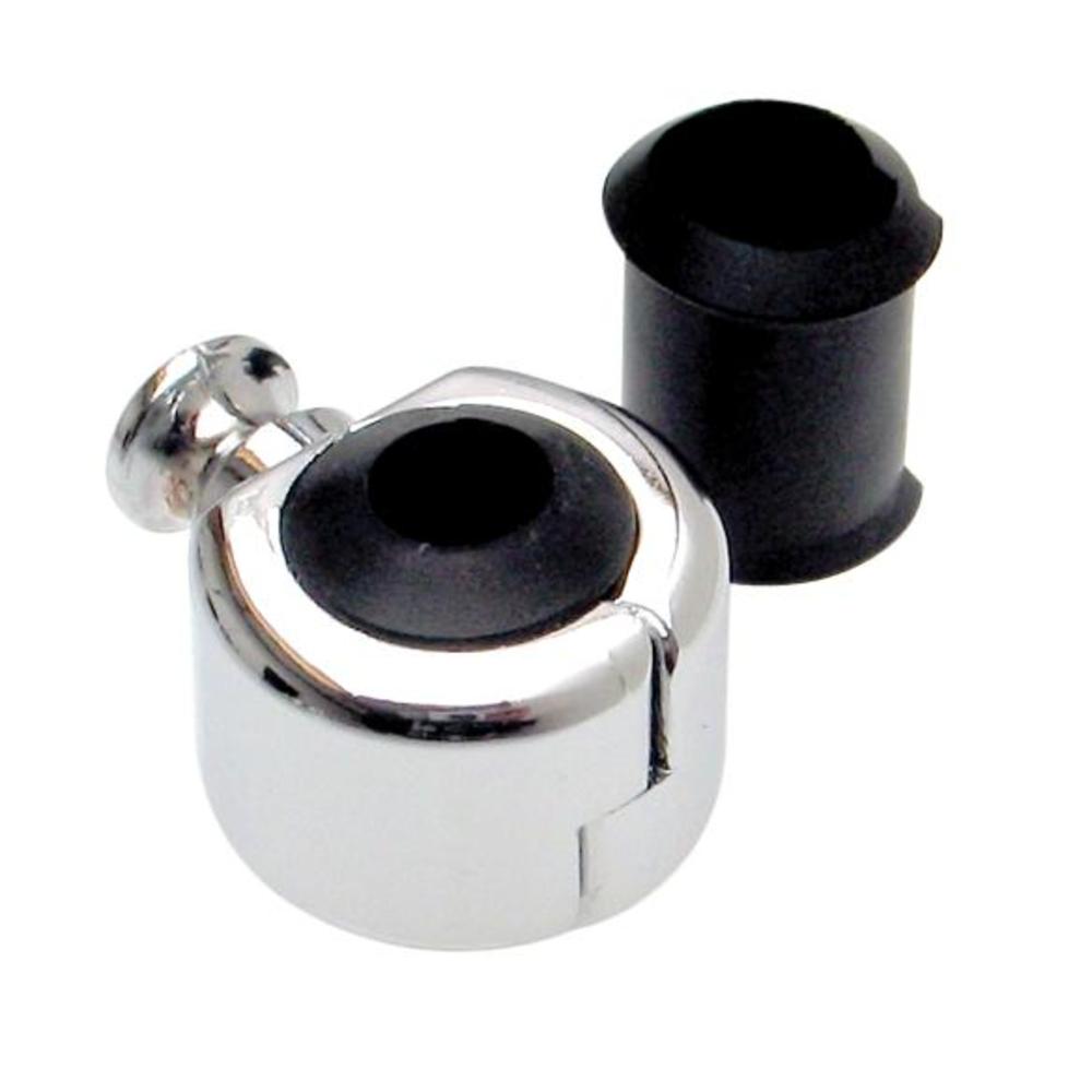 Single Cable Holder for 15/64, 9/32, 5/16 & 11/32 Cables, Chrome
