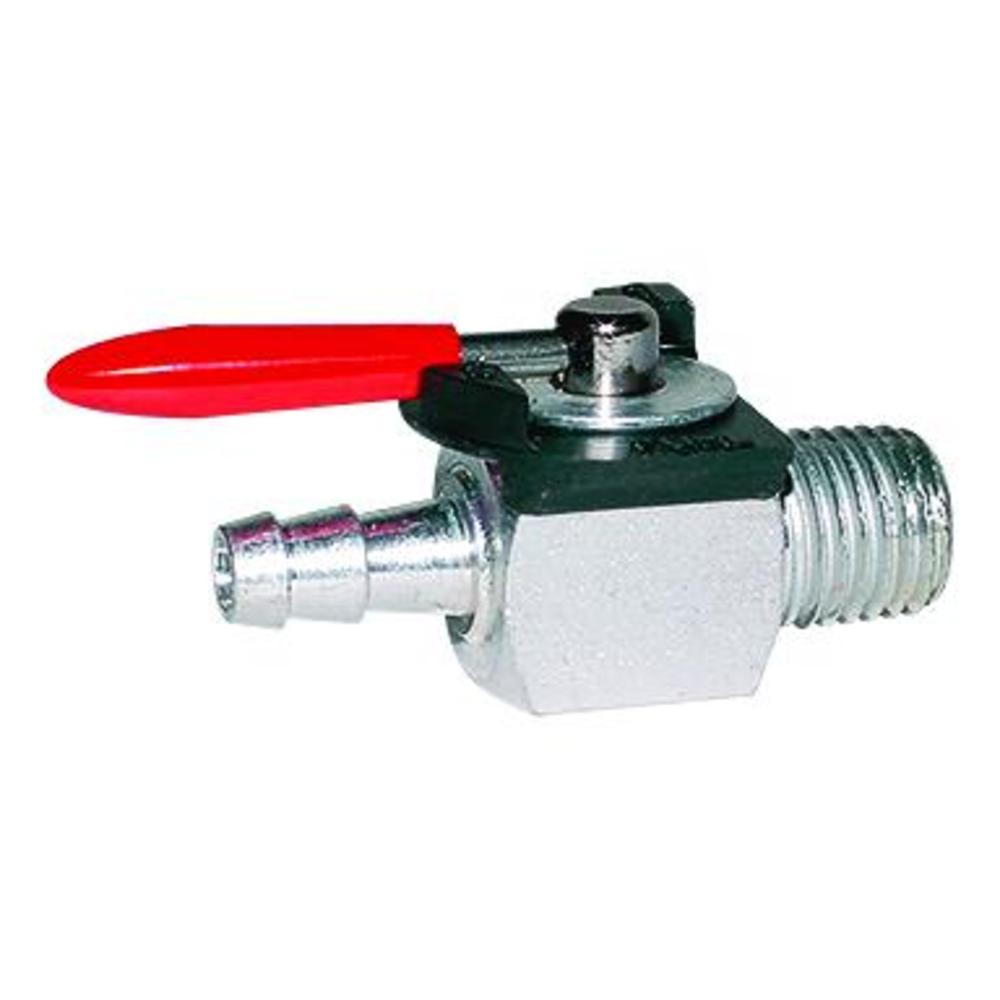 1/4" (6.4mm) NPT x 1/4" (6.4mm) barb Fuel valve
