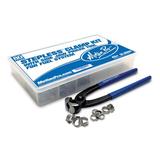 Stepless Clamp Kit - 80 Pcs With Pincer Tool