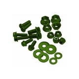 Bolt, Flange, M6XP1.0X40mm, Olive Green, PK-10 Hover Image