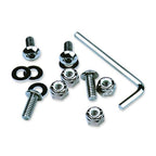 Chrome License Plate Hardware Pk/4