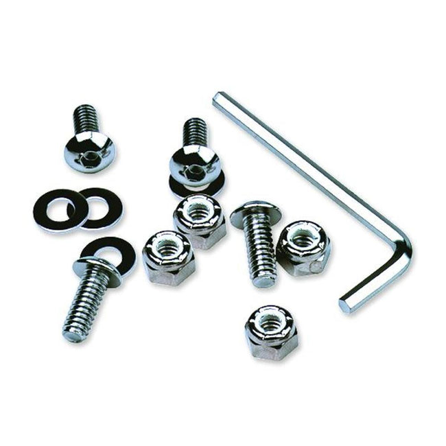 Chrome License Plate Hardware Pk/4 Main Image