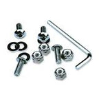Chrome License Plate Hardware Pk/4