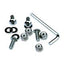 Chrome License Plate Hardware Pk/4
