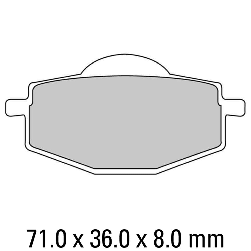 FERODO Disc Pad Set - FDB475 AG Argento Non Sintered Compound