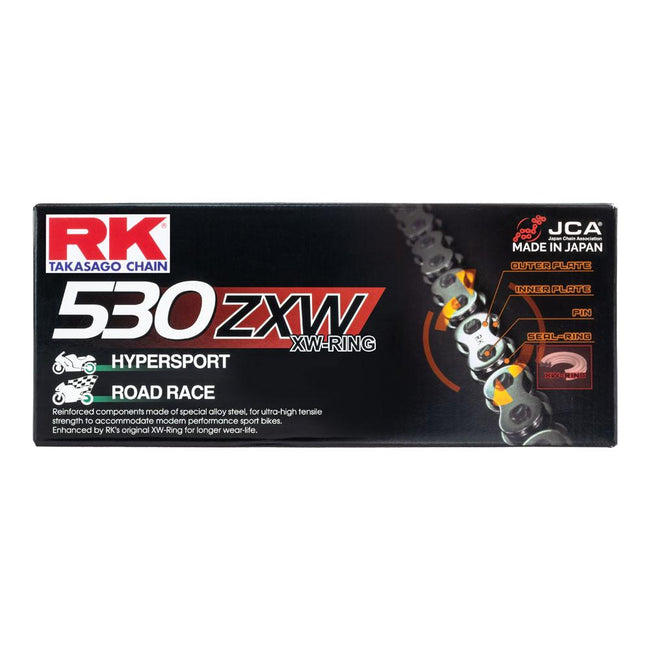 RK CHAIN 530ZXW - 124 LINK - NATURAL Hover Image