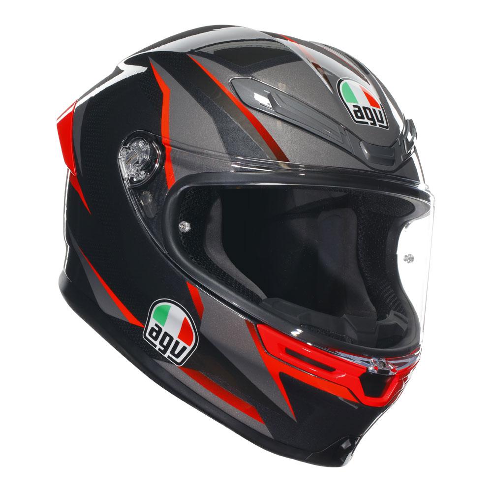 AGV K6 S - SLASHCUT BLACK/RED