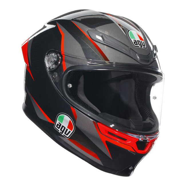 AGV K6 S - SLASHCUT BLACK/RED Hover Image