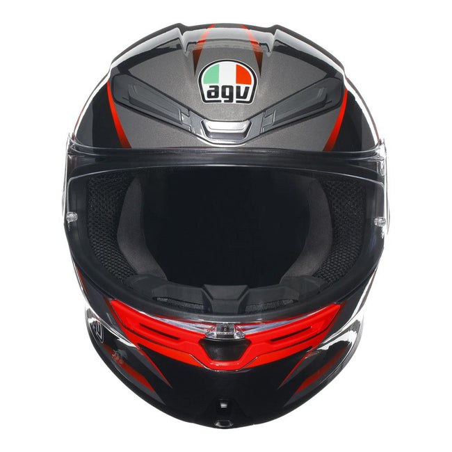 AGV K6 S - SLASHCUT BLACK/RED Main Image