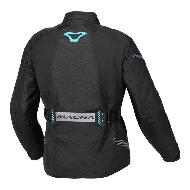 Macna Nivala Ladies Jacket Black/Aqua Main Image