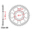 REAR SPROCKET - STEEL 48T 428P (32-K98-48)
