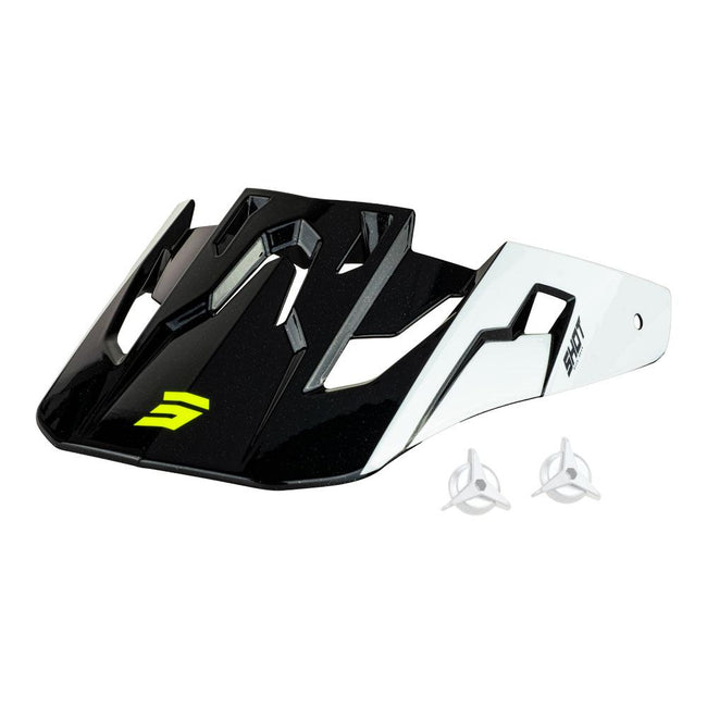 Shot Core Fast Helmet Replacement Peak Black/Pearly Hover Image