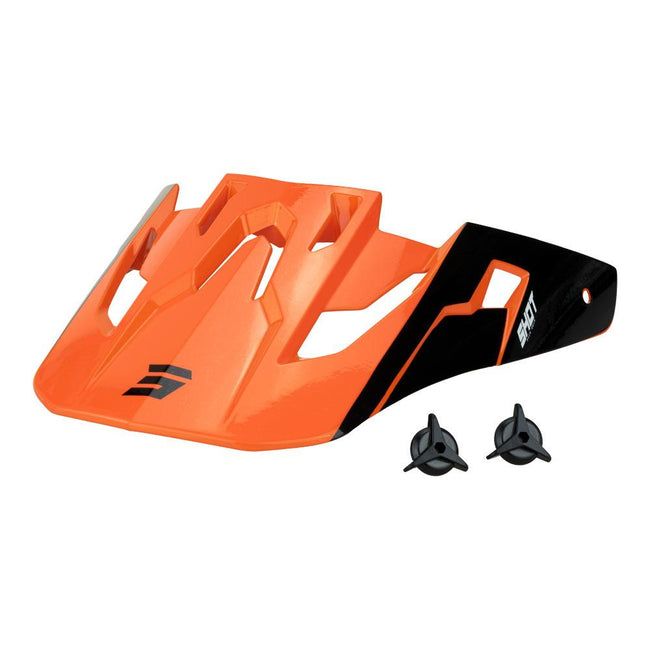 Shot Core Fast Helmet Replacement Peak Orange/Pearly Hover Image