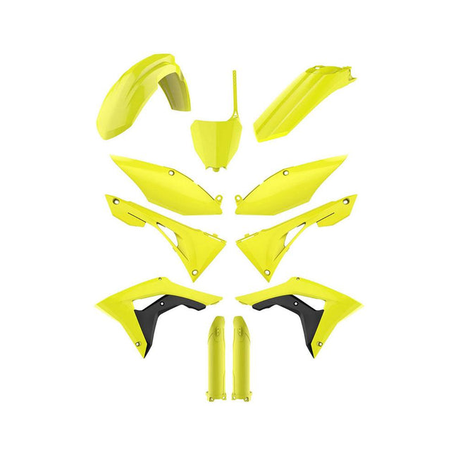 POLISPORT MX KIT HONDA CRF250R 18-20/CRF450R 17-20 - FLUORO YELLOW - INCLUDES FORK GUARDS Hover Image