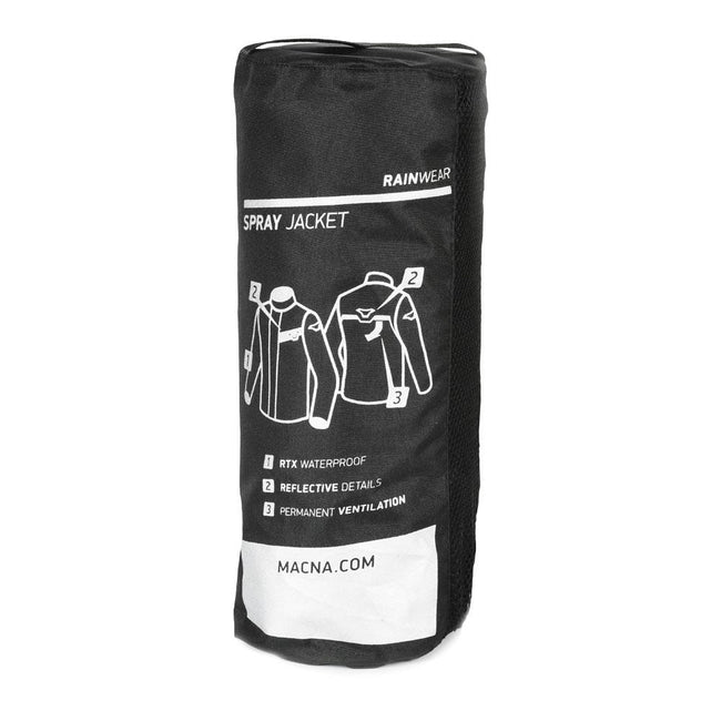 Macna Rainwear Spray Jacket Black Main Image