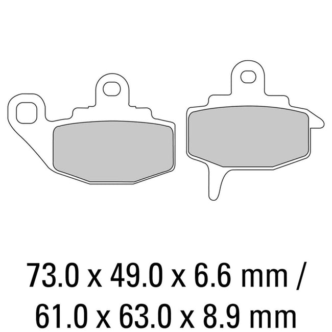 FERODO Disc Pad Set - FDB494 P Platinum Non Sintered Compound Hover Image