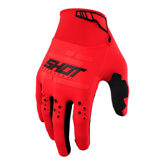 Shot Vision Gloves Red Hover Image