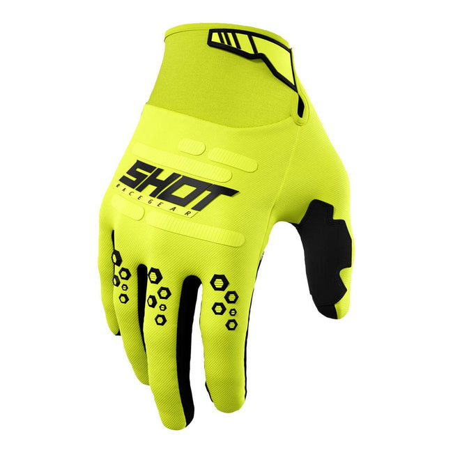 Shot Vision Gloves Neon Yellow Hover Image