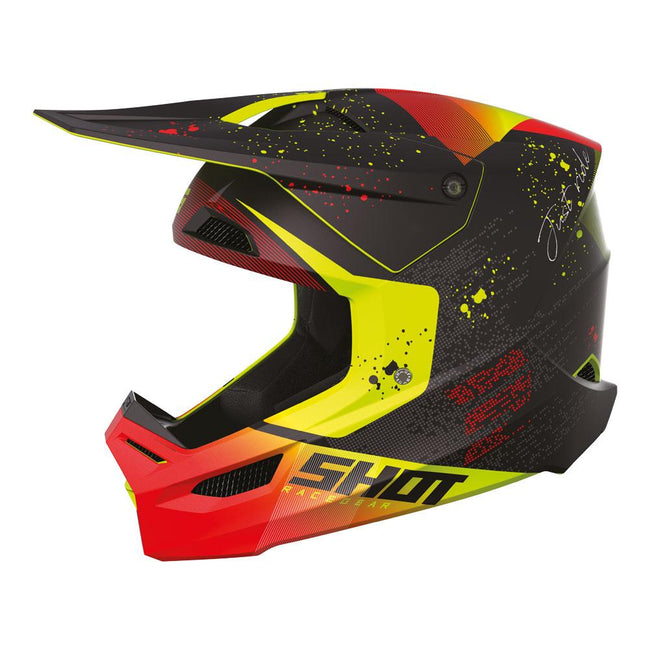 Shot Furious Kid Helmet Matrix Red Glossy Hover Image