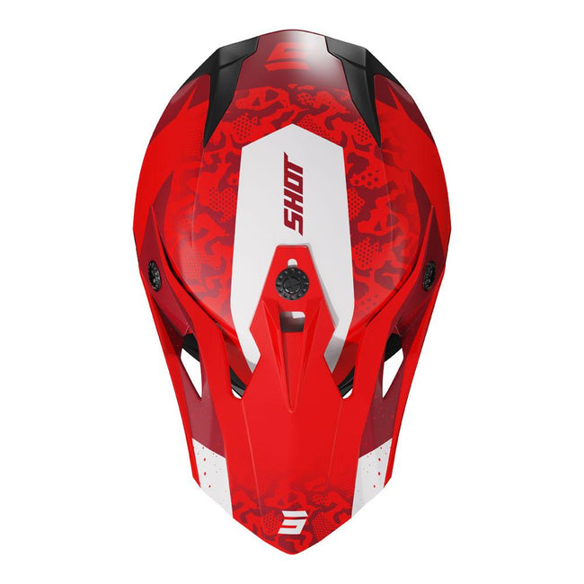 Shot Pulse Kid Helmet Airfit Red Glossy Main Image