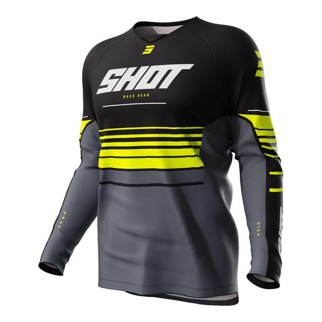 Shot Raw Kid Jersey Peak Neon Yellow Hover Image