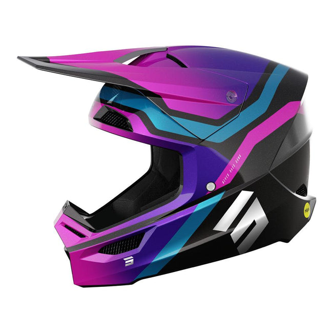 Shot Race Helmet Sky Purple Chrome Hover Image