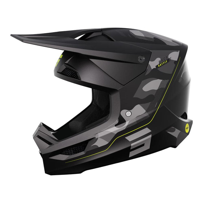Shot Race Helmet Battle Black Camo/Neon Yellow Hover Image