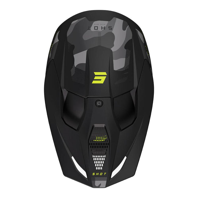 Shot Race Helmet Battle Black Camo/Neon Yellow Main Image