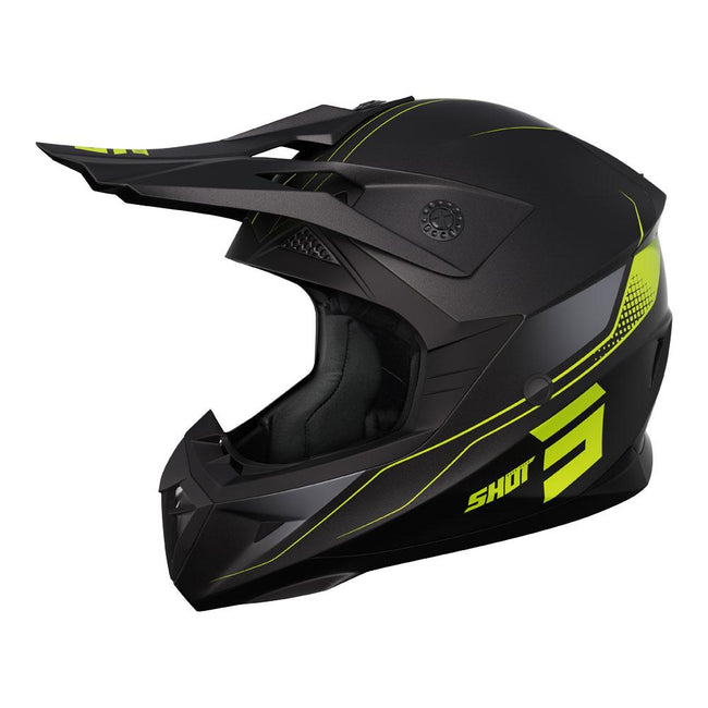 Shot Pulse Helmet Edge Matt Black/Neon Yellow Hover Image