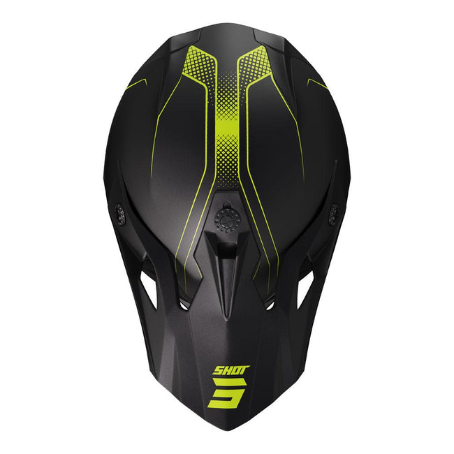 Shot Pulse Helmet Edge Matt Black/Neon Yellow Main Image