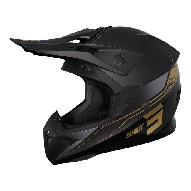 Shot Pulse Helmet Edge Matt Black/Gold Hover Image