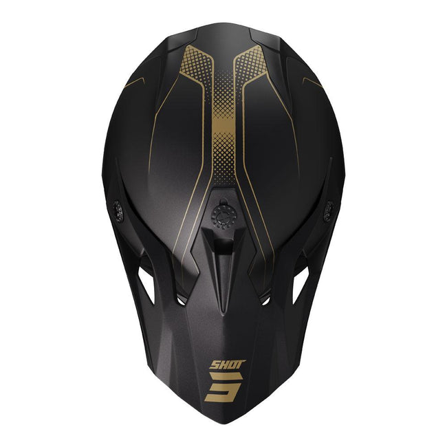 Shot Pulse Helmet Edge Matt Black/Gold Main Image