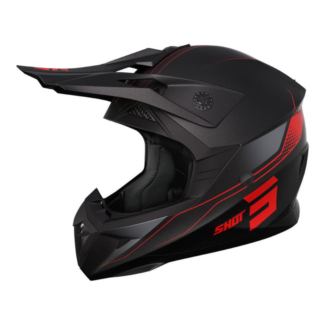 Shot Pulse Helmet Edge Matt Black/Red Hover Image