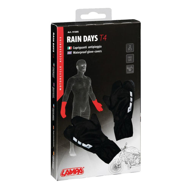 LAMPA WATERPROOF GLOVE COVERS RAIN DAYS T4 Main Image