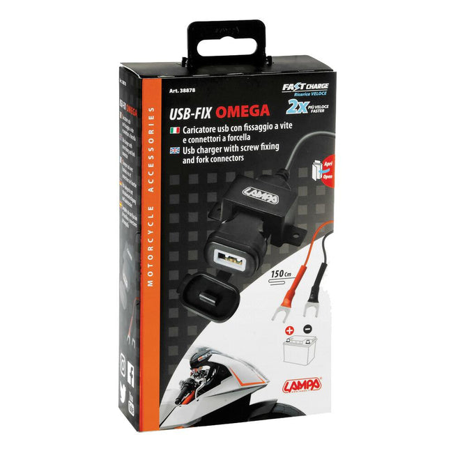 LAMPA FIXED USB CHARGER AND BASE Main Image