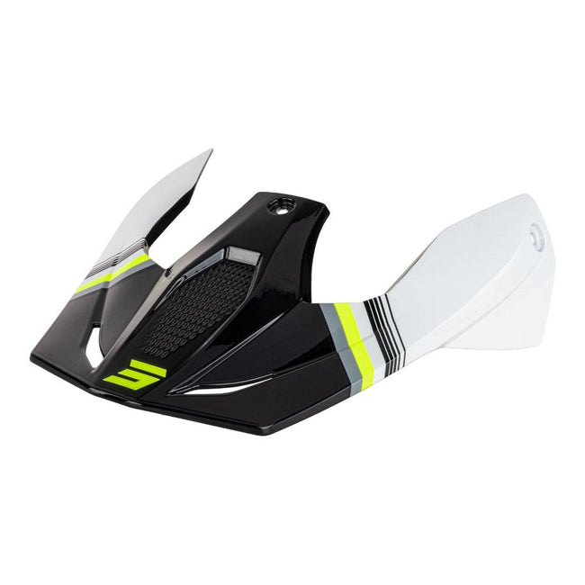 Shot Race Tracer Helmet Replacement Peak Neon Yellow Gloss Hover Image