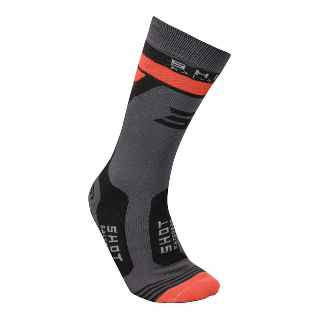 Shot Race 2.0 Kids Socks Neon Orange 31-34 Hover Image