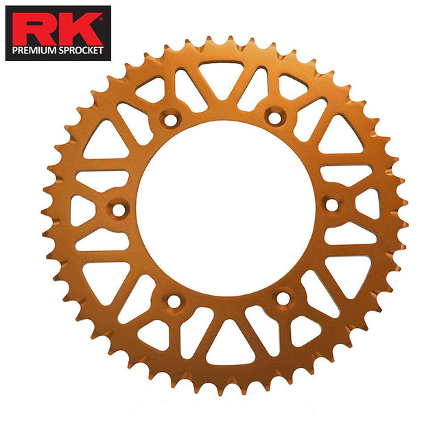 RK ALLOY RACING SPROCKET - 52T 520P - ORANGE Hover Image