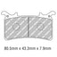 FERODO BRAKE PADS - FDB2324XRAC (PK = 2 Pads)