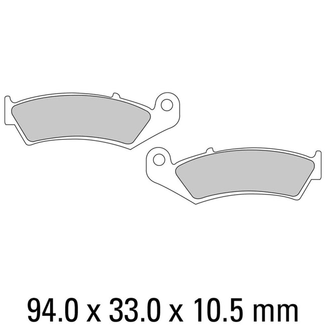 FERODO Disc Pad Set - FDB496 P Platinum Non Sintered Compound Hover Image