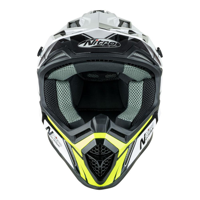 NITRO MX760 WHITE/GREY/FLURO GREEN Main Image