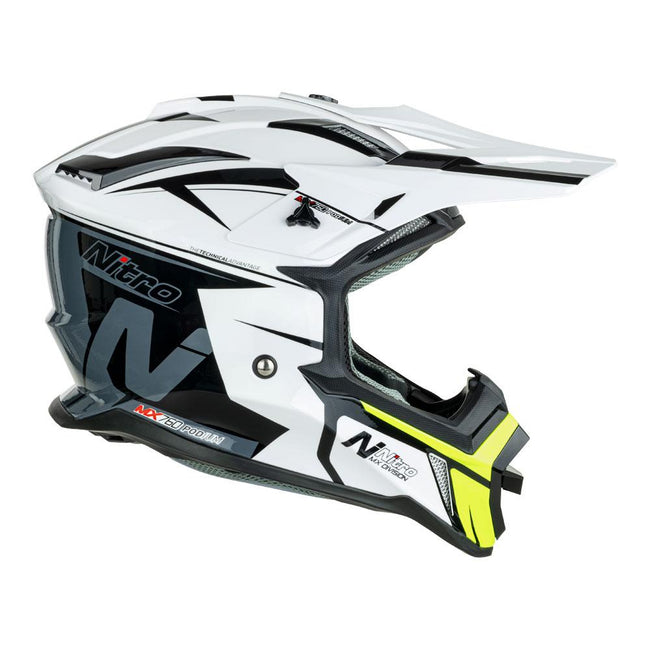 NITRO MX760 WHITE/GREY/FLURO GREEN Hover Image