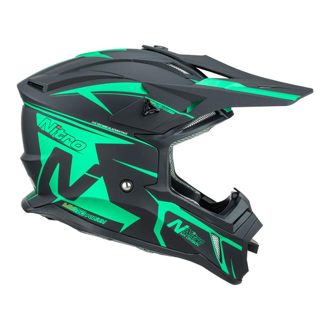 NITRO MX760 SATIN BLACK/TEAL Hover Image