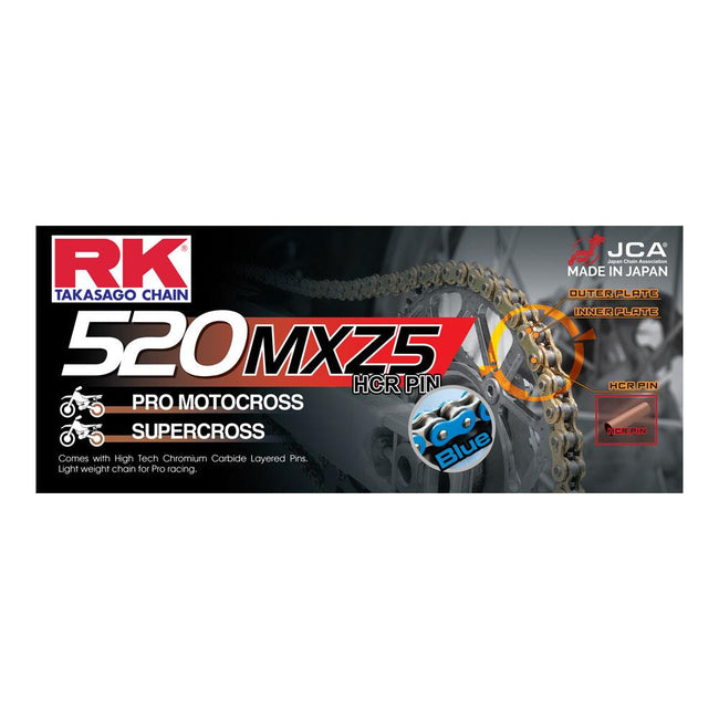 RK CHAIN 520MXZ5 - 120 LINK - BLUE Hover Image