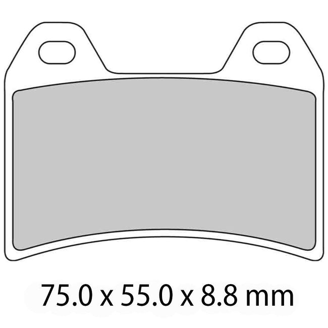 FERODO Disc Pad Set - FDB2042 P Platinum Non Sintered Compound Hover Image