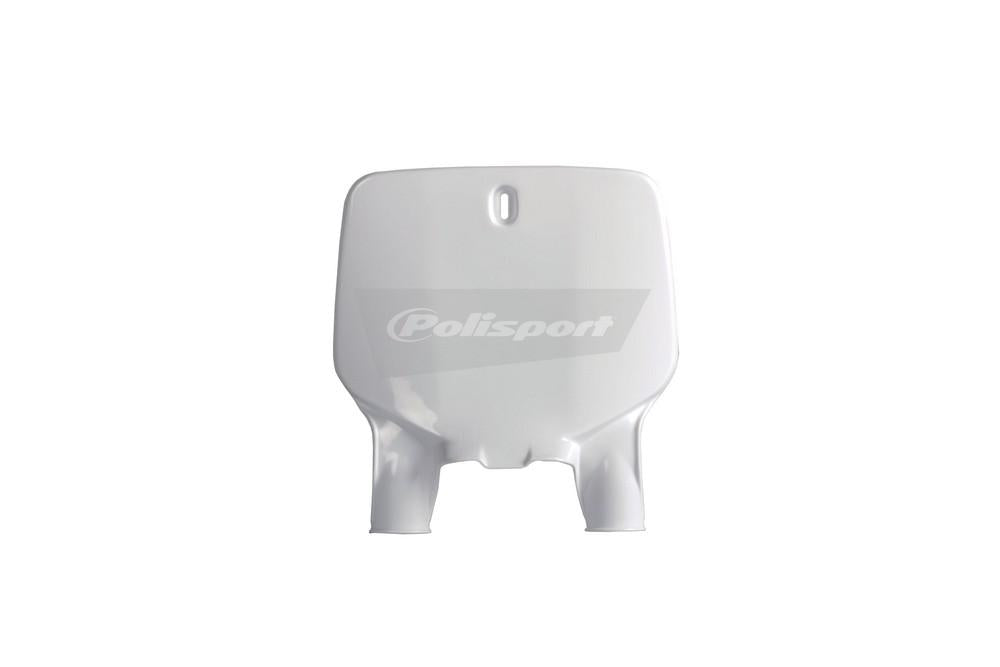 POLISPORT FRONT NUMBER PLATE KAWASAKI KX125/250 96-02 - WHITE