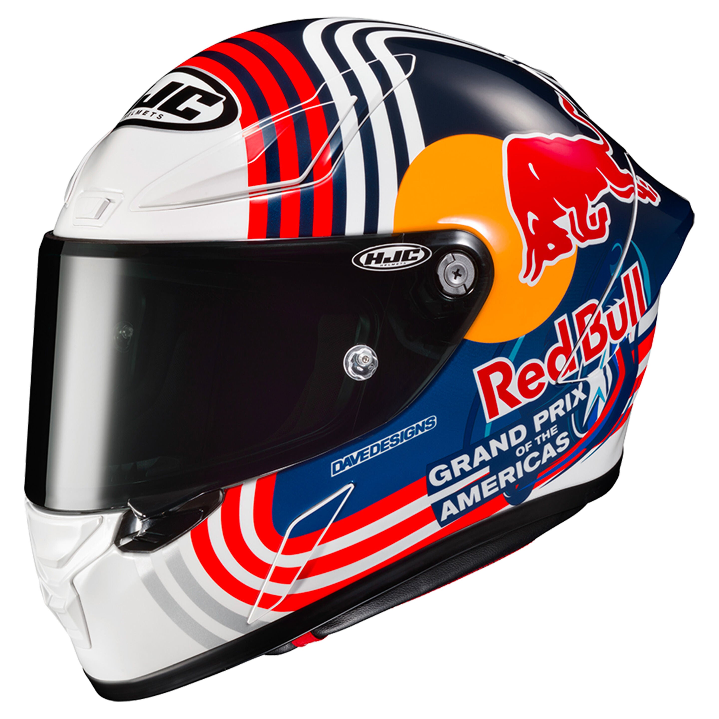 HJC RPHA 1 Mini Helmet - Austin Red Bull Replica