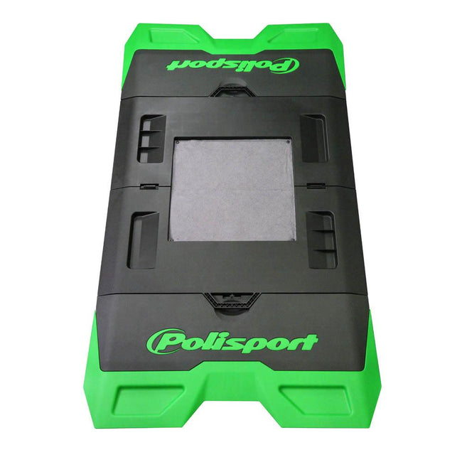 POLISPORT FOLDABLE BIKE MAT - GREEN/BLACK Hover Image