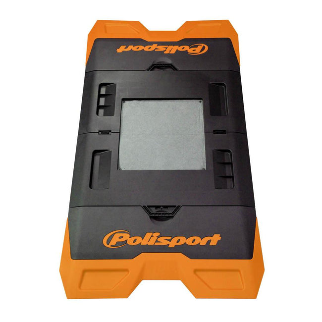 POLISPORT FOLDABLE BIKE MAT - ORANGE/BLACK Hover Image