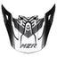 Spare Part - M2R X4 Evo Helmet Peak - Paradigm PC-5F Black